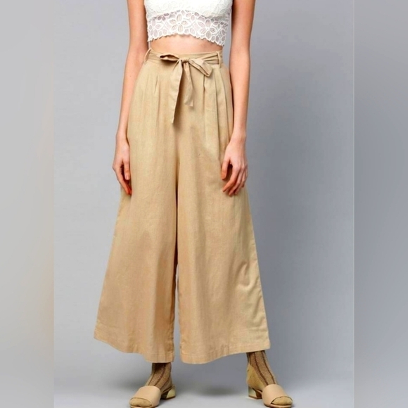English Factory Plated Wide Leg Pants - Picture 1 of 8